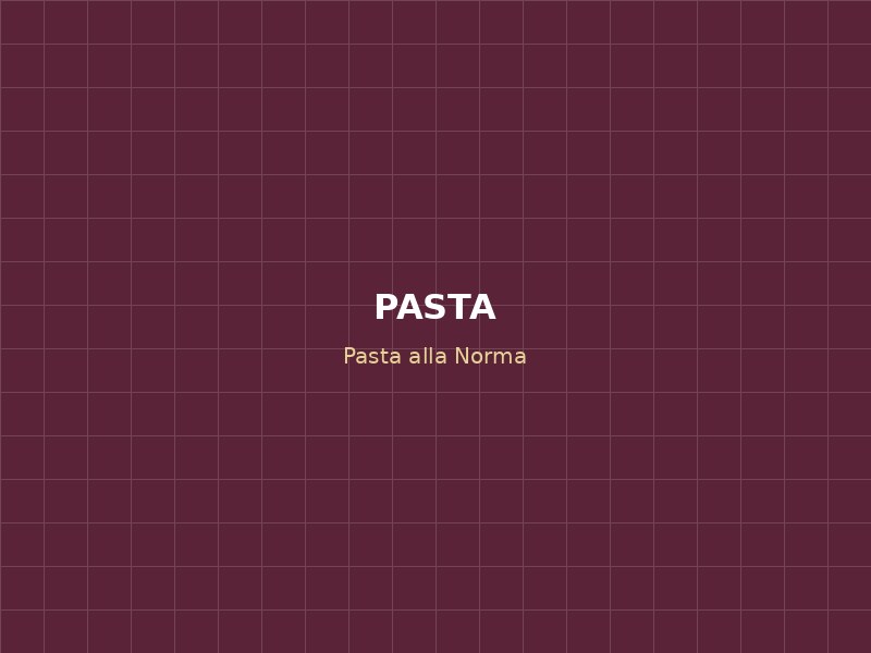 Pasta alla Norma