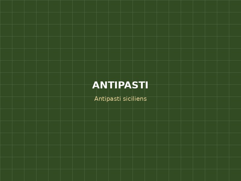 Antipasti siciliens